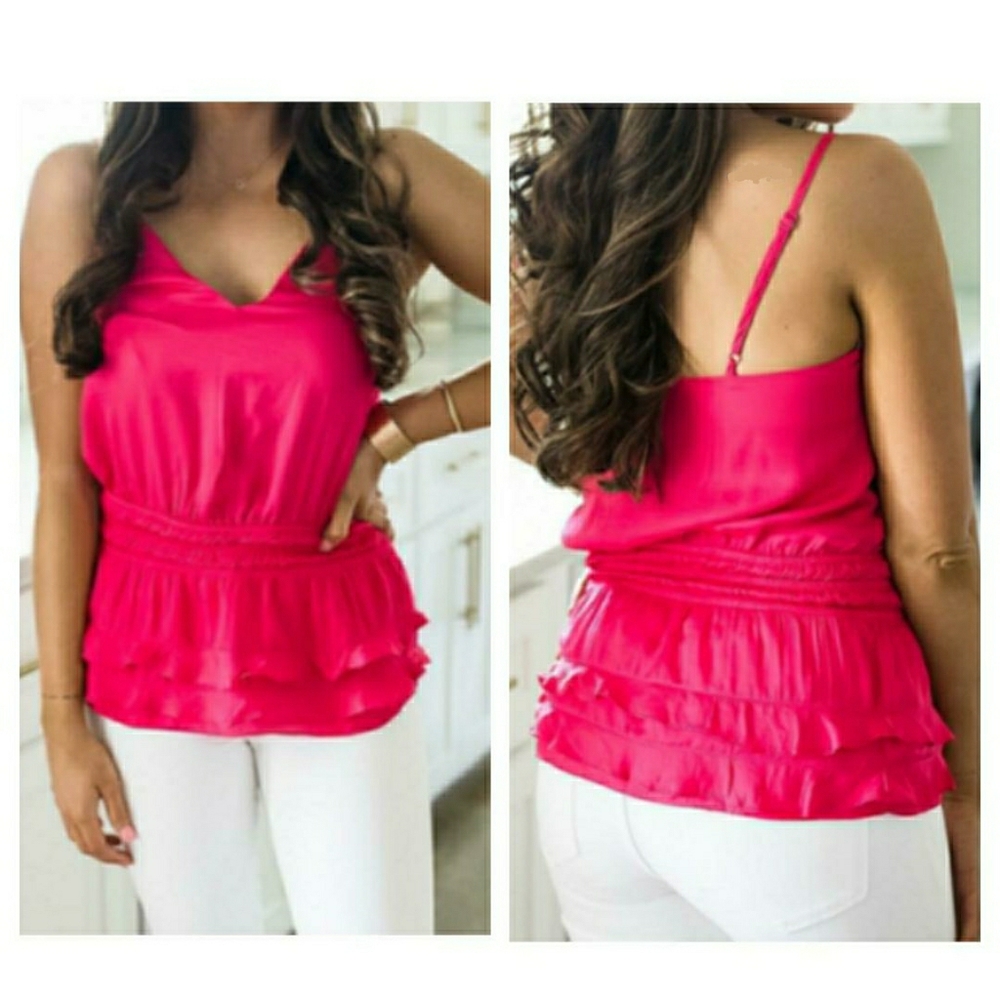 DO+BE Pink Dressy Tank Top NWOT